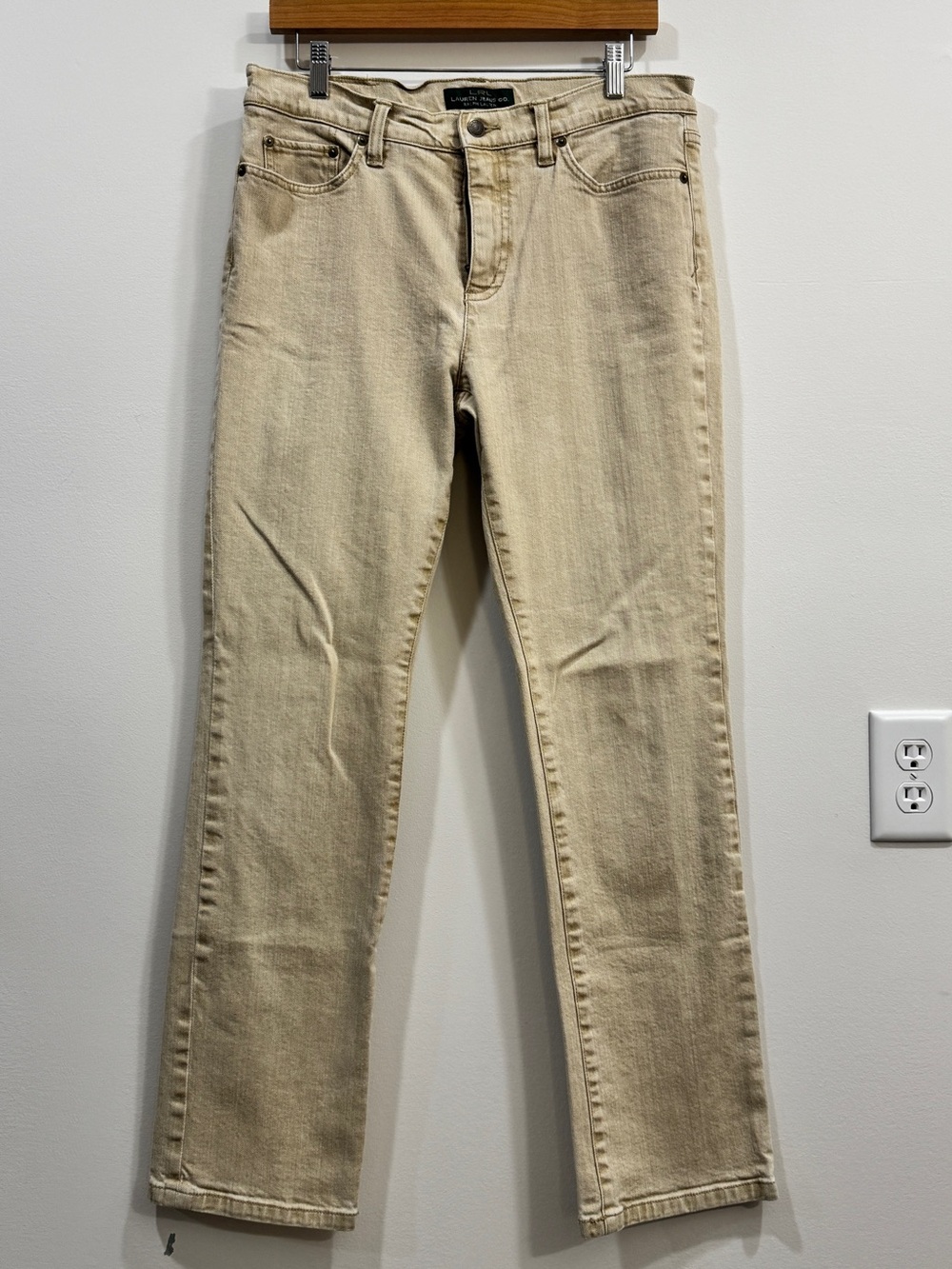 Lauren Ralph Lauren Classic Straight Khaki Jeans Size 10